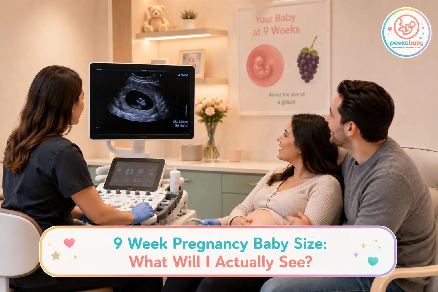 9 Week Pregnancy Baby Size, What Will I Actually See?