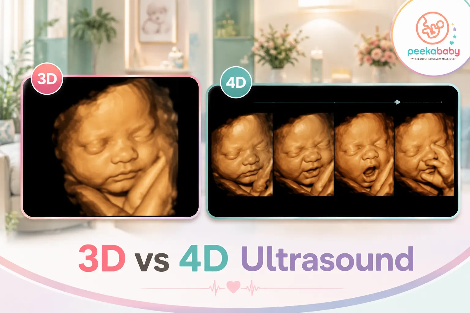 3D Ultrasound vs. 4D Ultrasound, What's the Difference?