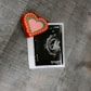 Baby scan print with heart keepsake