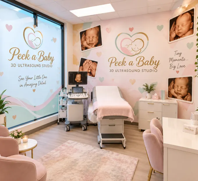 Peek a Baby 3D 4D Ultrasound Studio room, Scarborough, Toronto